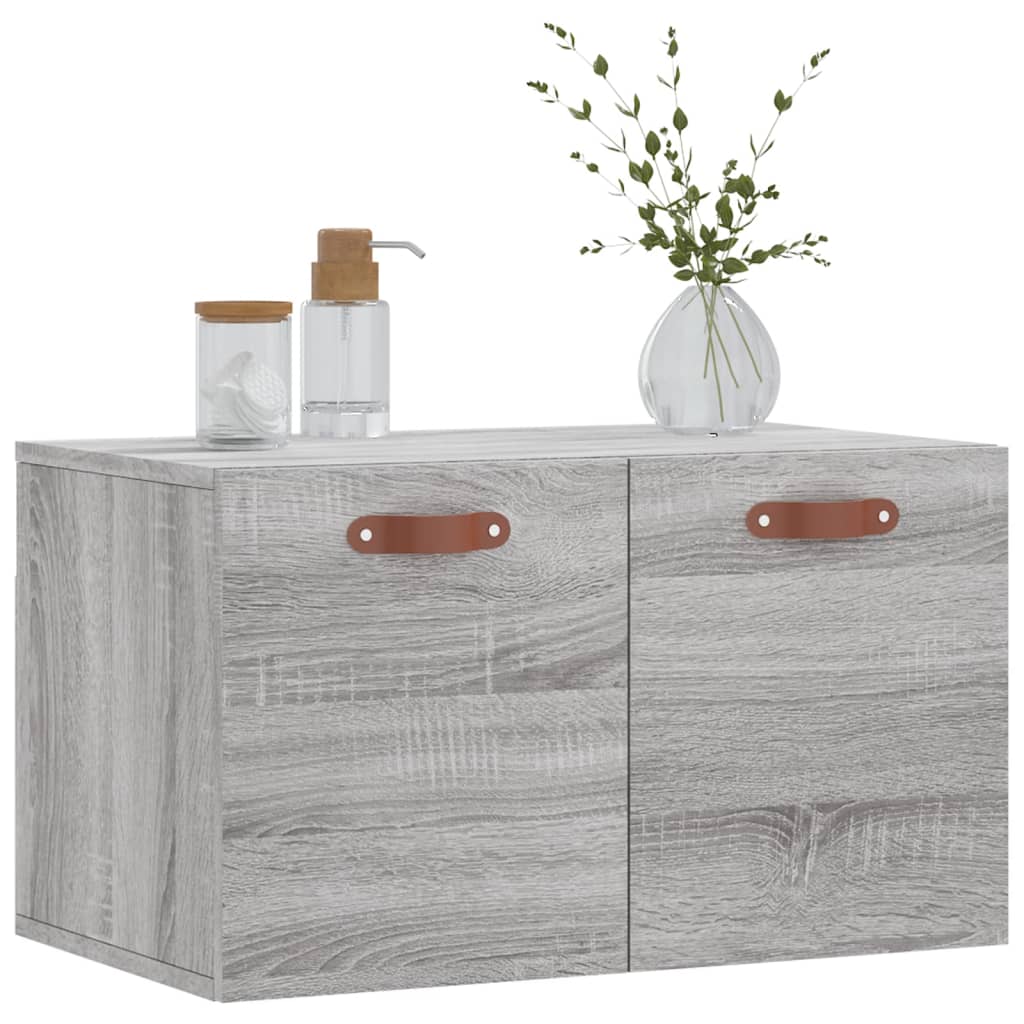 Mobile a Parete Grigio Sonoma 60x36,5x35cm in Legno Multistrato 830002