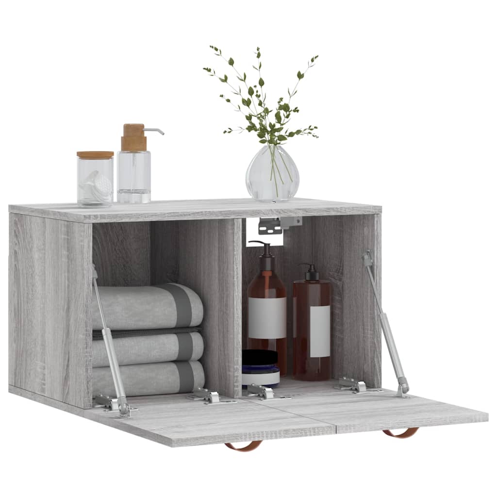 Mobile a Parete Grigio Sonoma 60x36,5x35cm in Legno Multistrato 830002