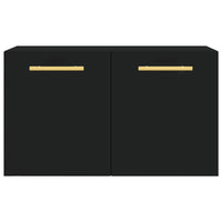 Mobile a Parete Nero 60x36,5x35 cm in Legno Multistrato 830005