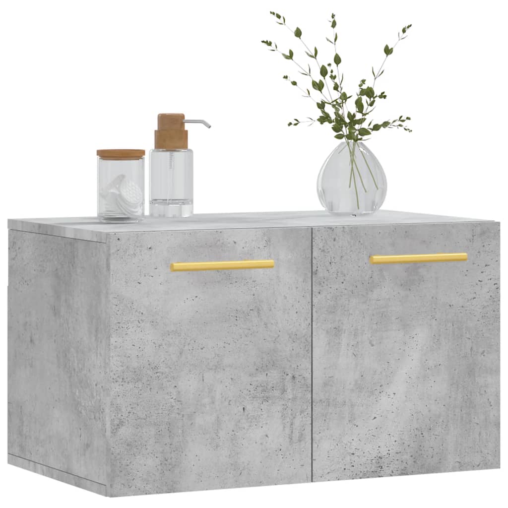 Mobile a Parete Grigio Cemento 60x36,5x35 cm Legno Multistratocod mxl 127978