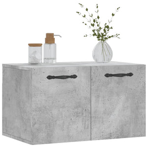 Mobile a Parete Grigio Cemento 60x36,5x35 cm Legno Multistrato 830016