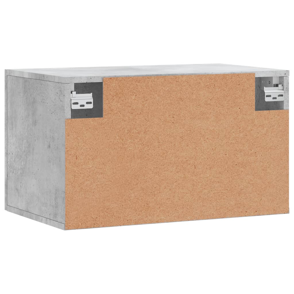 Mobile a Parete Grigio Cemento 60x36,5x35 cm Legno Multistrato 830016