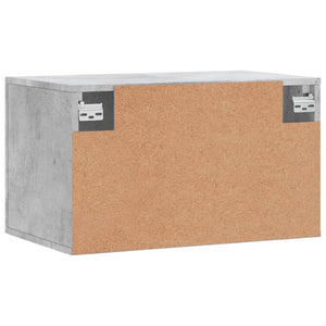 Mobile a Parete Grigio Cemento 60x36,5x35 cm Legno Multistrato 830016