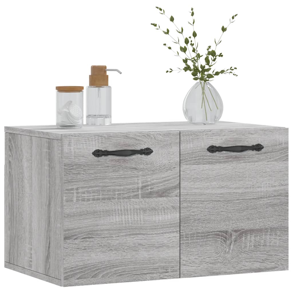 Mobile a Parete Grigio Sonoma 60x36,5x35cm in Legno Multistrato 830018