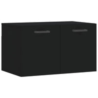 Mobile a Parete Nero 60x36,5x35 cm in Legno Multistrato 830021