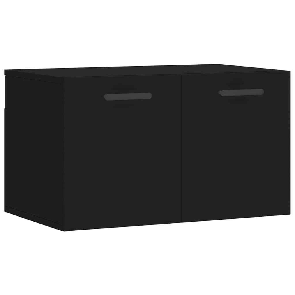 Mobile a Parete Nero 60x36,5x35 cm in Legno Multistratocod mxl 127092