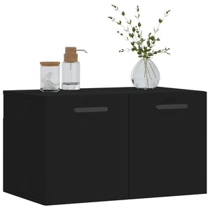 Mobile a Parete Nero 60x36,5x35 cm in Legno Multistratocod mxl 127092