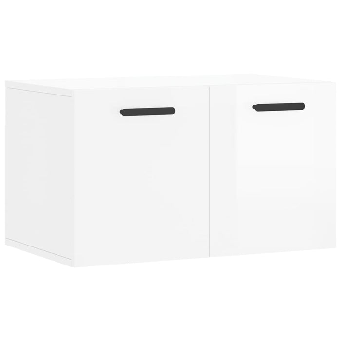 Armadietto a Muro Bianco Lucido 60x36,5x35 cm Legno Multistratocod mxl 79967