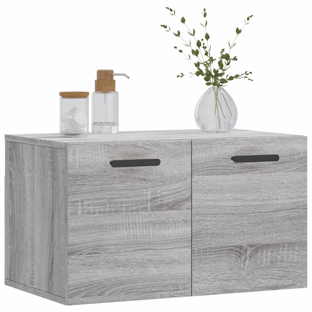 Mobile a Parete Grigio Sonoma 60x36,5x35cm in Legno Multistrato 830034