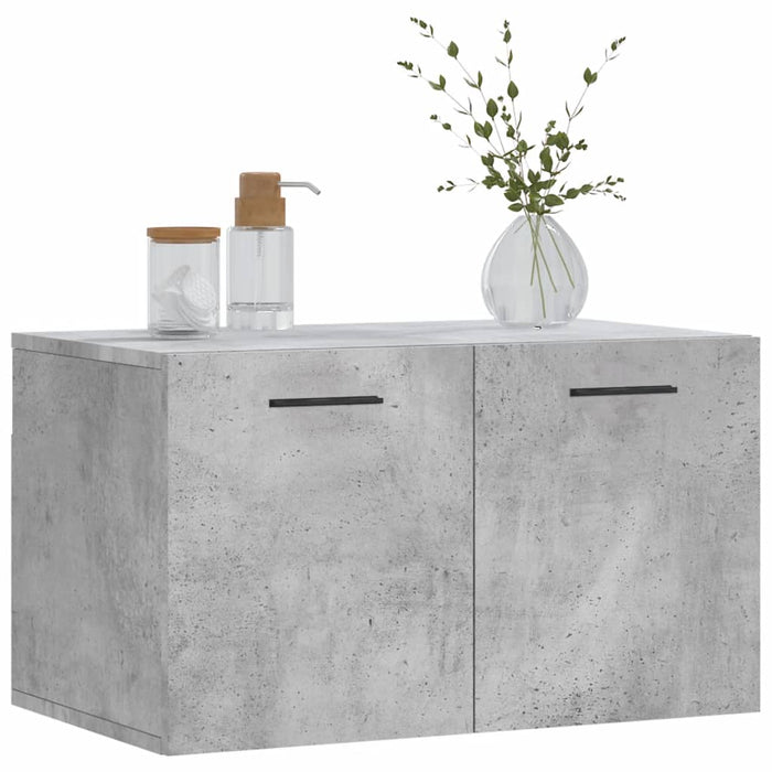 Mobile a Parete Grigio Cemento 60x36,5x35 cm Legno Multistrato 830040