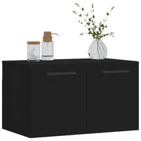 Mobile a Parete Nero 60x36,5x35 cm in Legno Multistrato 830045