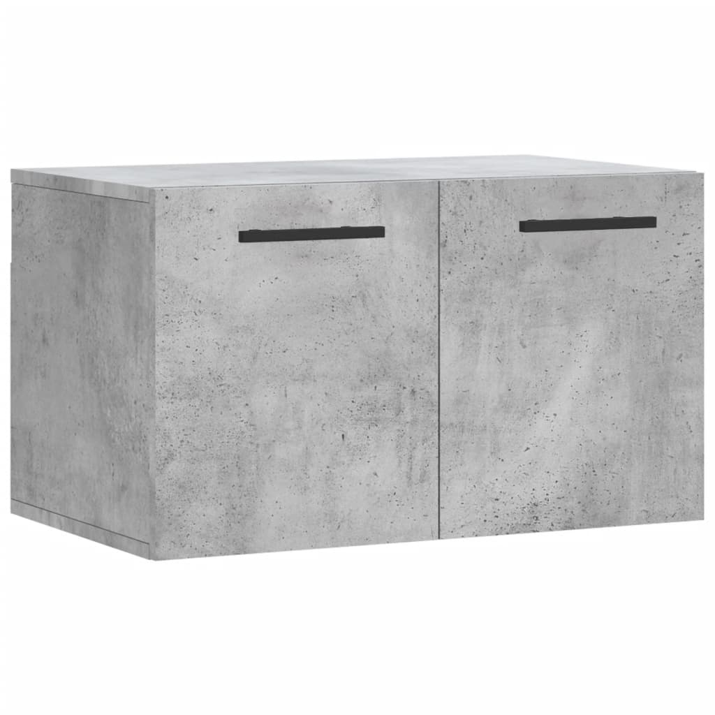 Mobile a Parete Grigio Cemento 60x36,5x35 cm Legno Multistrato 830048