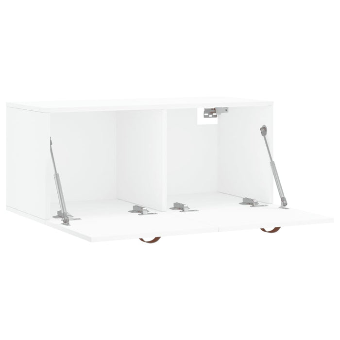 Mobile a Parete Bianco 80x36,5x35 cm in Legno Multistrato 830052