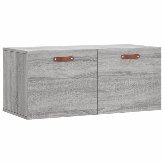 Mobile a Parete Grigio Sonoma 80x36,5x35cm in Legno Multistrato 830058