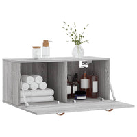 Mobile a Parete Grigio Sonoma 80x36,5x35cm in Legno Multistrato 830058