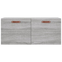 Mobile a Parete Grigio Sonoma 80x36,5x35cm in Legno Multistrato 830058