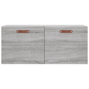 Mobile a Parete Grigio Sonoma 80x36,5x35cm in Legno Multistrato 830058