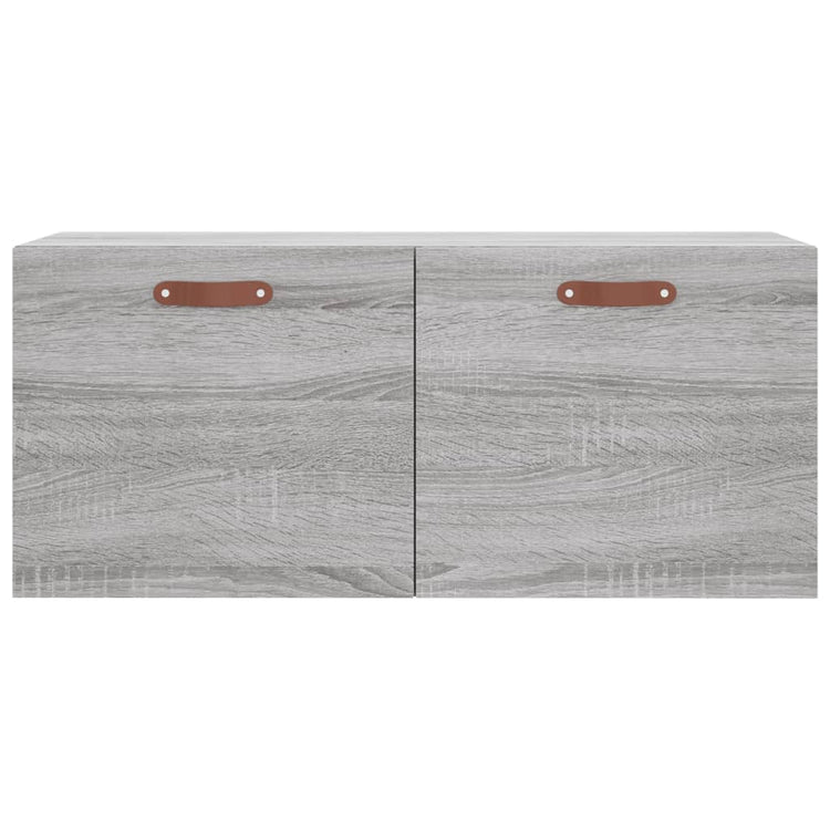 Mobile a Parete Grigio Sonoma 80x36,5x35cm in Legno Multistrato 830058