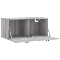 Mobile a Parete Grigio Sonoma 80x36,5x35cm in Legno Multistrato 830058