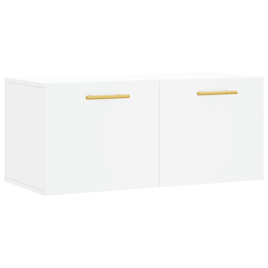 Mobile a Parete Bianco 80x36,5x35 cm in Legno Multistrato 830060