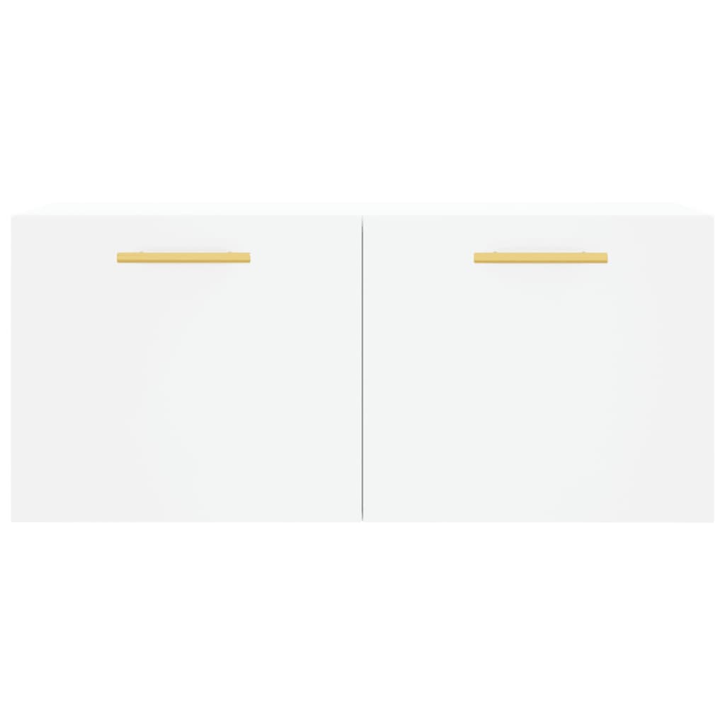 Mobile a Parete Bianco 80x36,5x35 cm in Legno Multistrato 830060