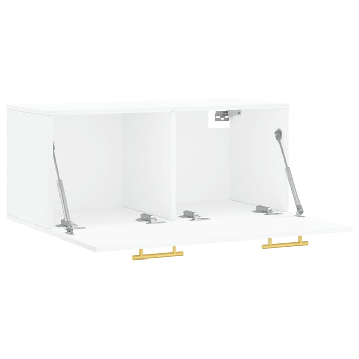 Mobile a Parete Bianco 80x36,5x35 cm in Legno Multistrato 830060