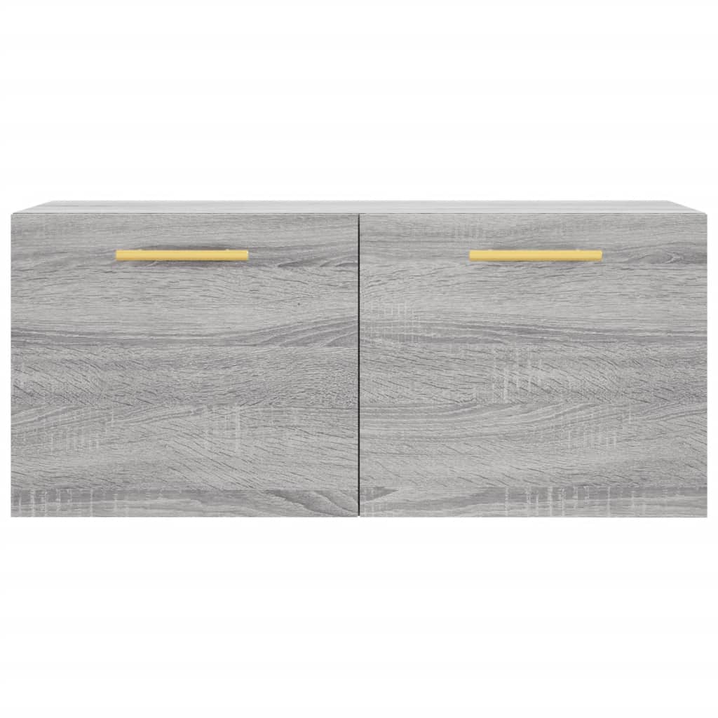 Mobile a Parete Grigio Sonoma 80x36,5x35cm in Legno Multistrato 830066