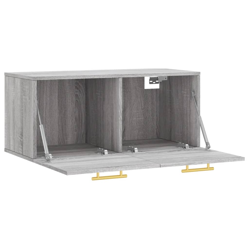 Mobile a Parete Grigio Sonoma 80x36,5x35cm in Legno Multistrato 830066