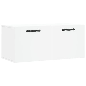 Mobile a Parete Bianco 80x36,5x35 cm in Legno Multistrato 830068