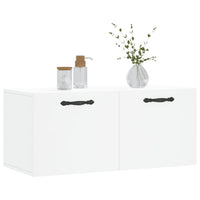 Mobile a Parete Bianco 80x36,5x35 cm in Legno Multistrato 830068