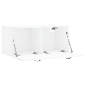 Mobile a Parete Bianco 80x36,5x35 cm in Legno Multistrato 830068