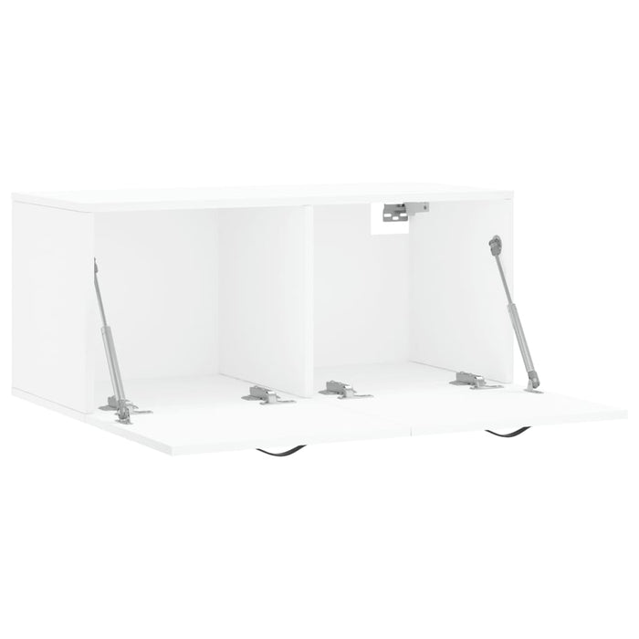 Mobile a Parete Bianco 80x36,5x35 cm in Legno Multistrato 830068