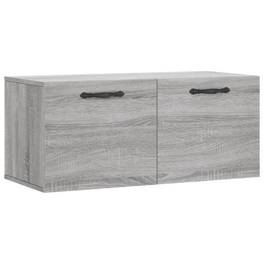 Mobile a Parete Grigio Sonoma 80x36,5x35cm in Legno Multistrato 830074