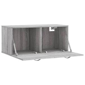 Mobile a Parete Grigio Sonoma 80x36,5x35cm in Legno Multistrato 830074