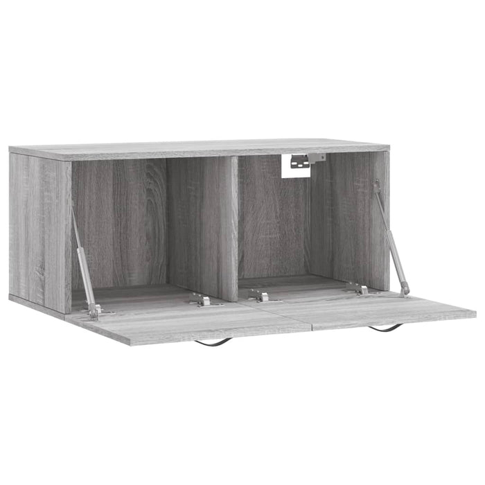 Mobile a Parete Grigio Sonoma 80x36,5x35cm in Legno Multistrato 830074