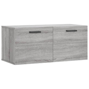 Mobile a Parete Grigio Sonoma 80x36,5x35cm in Legno Multistrato 830082