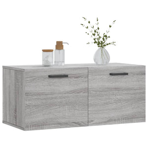 Mobile a Parete Grigio Sonoma 80x36,5x35cm in Legno Multistrato 830082