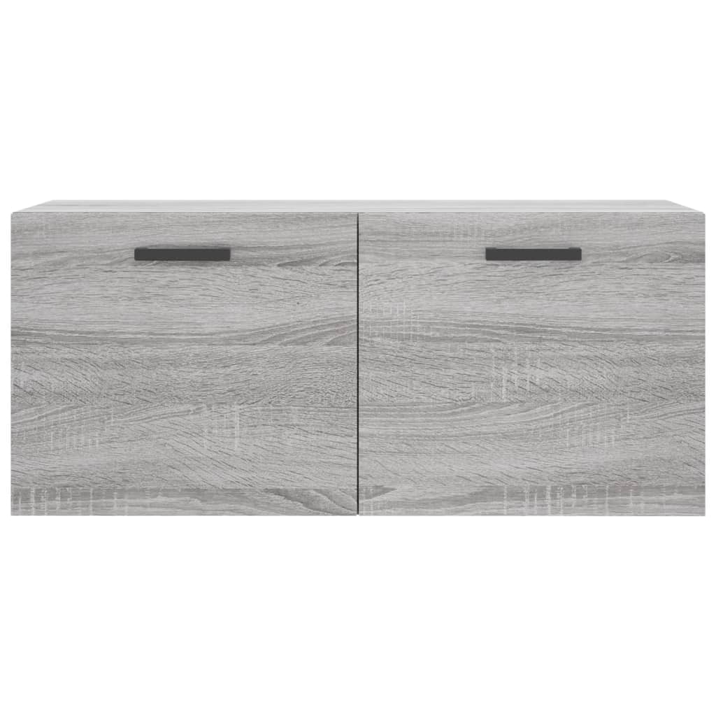 Mobile a Parete Grigio Sonoma 80x36,5x35cm in Legno Multistrato 830082