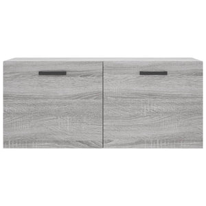 Mobile a Parete Grigio Sonoma 80x36,5x35cm in Legno Multistrato 830082