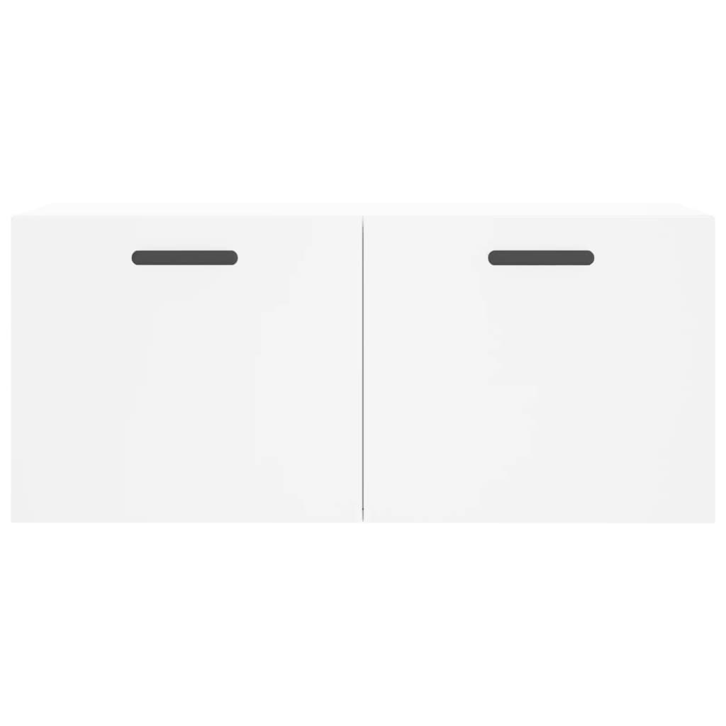 Mobile a Parete Bianco 80x36,5x35 cm in Legno Multistrato 830084