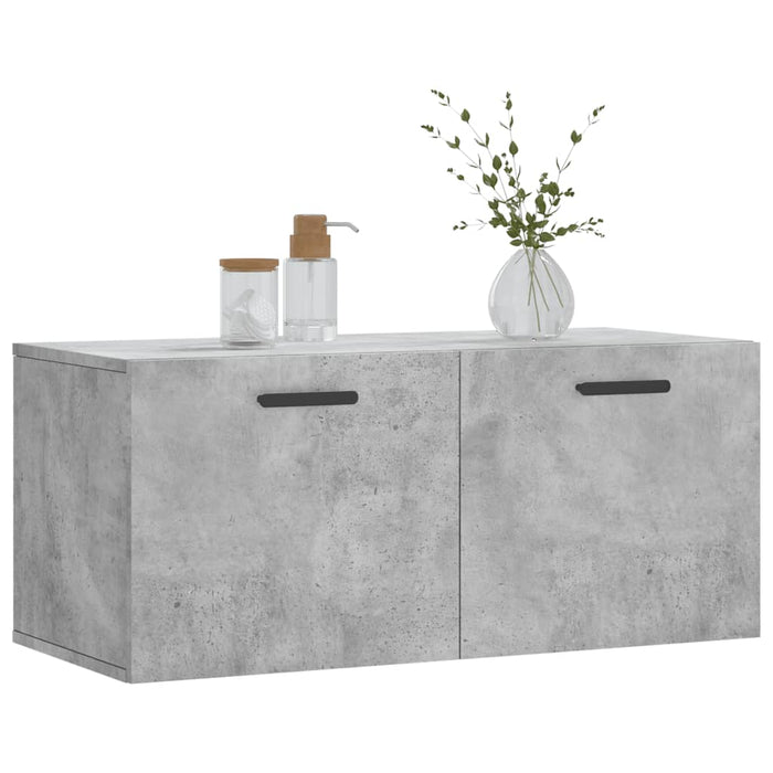 Mobile a Parete Grigio Cemento 80x36,5x35 cm Legno Multistratocod mxl 128009