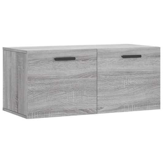 Mobile a Parete Grigio Sonoma 80x36,5x35cm in Legno Multistrato 830090