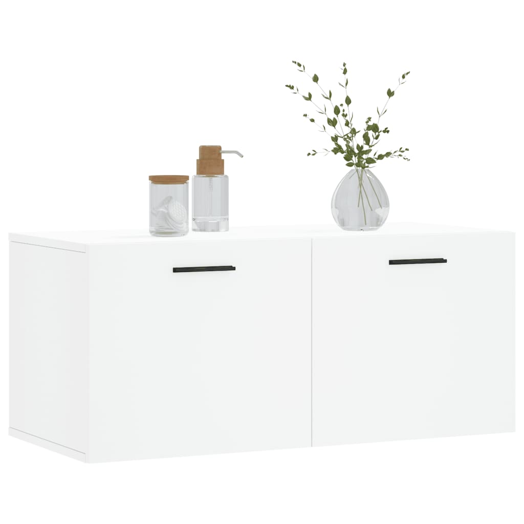 Mobile a Parete Bianco 80x36,5x35 cm in Legno Multistratocod mxl 103569