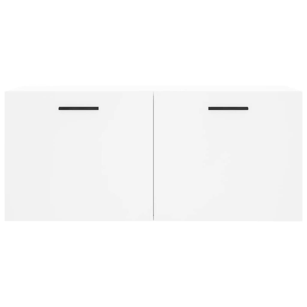 Mobile a Parete Bianco 80x36,5x35 cm in Legno Multistrato 830092