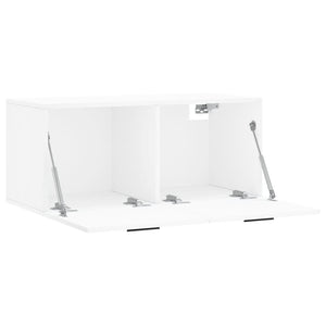 Mobile a Parete Bianco 80x36,5x35 cm in Legno Multistrato 830092