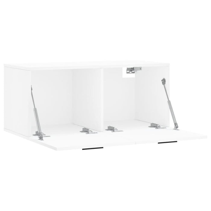 Mobile a Parete Bianco 80x36,5x35 cm in Legno Multistrato 830092