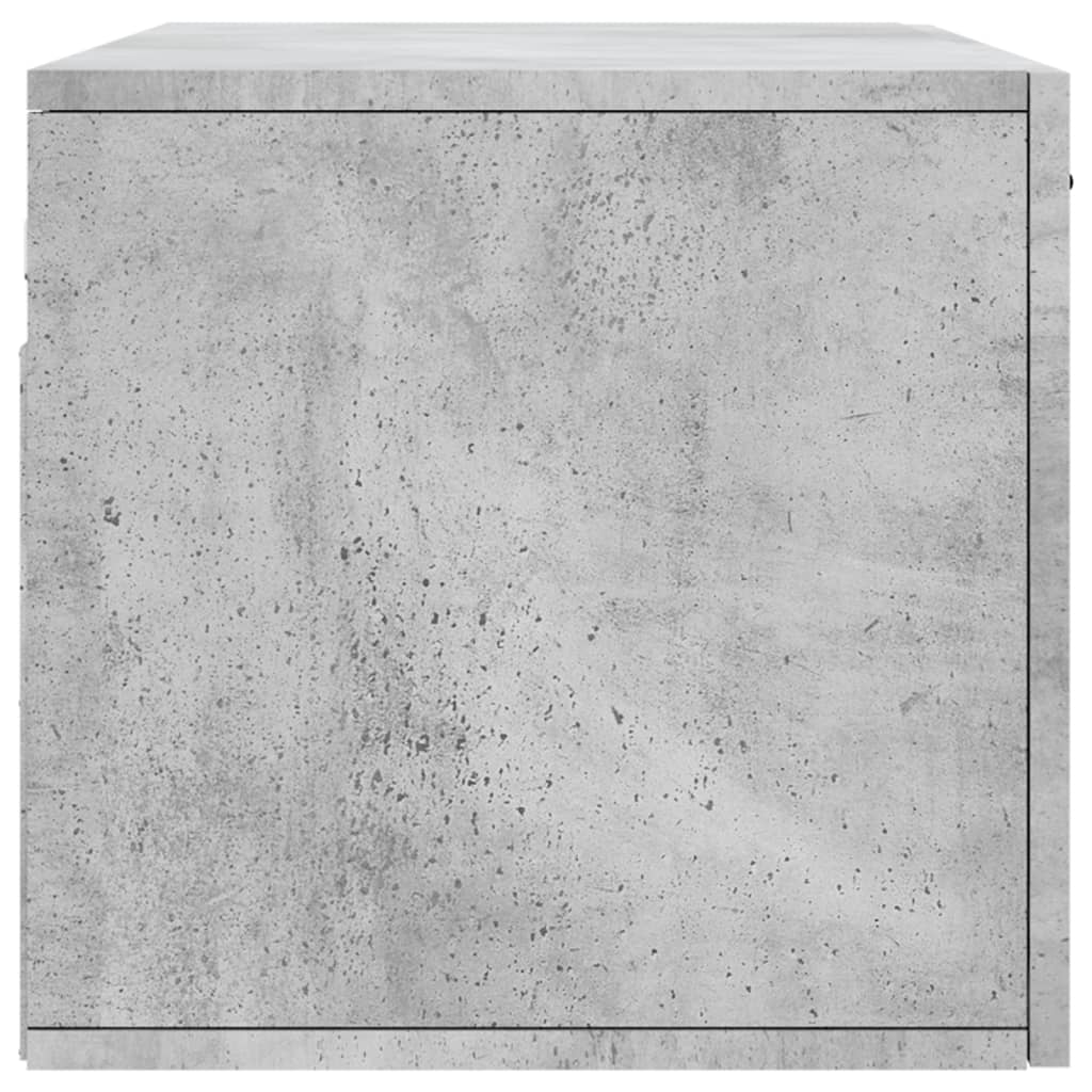 Mobile a Parete Grigio Cemento 80x36,5x35 cm Legno Multistrato 830096