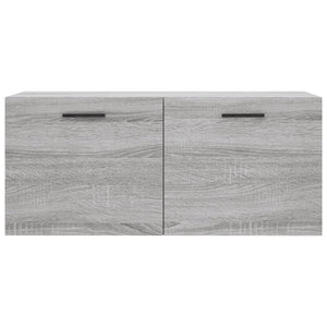 Mobile a Parete Grigio Sonoma 80x36,5x35cm in Legno Multistrato 830098