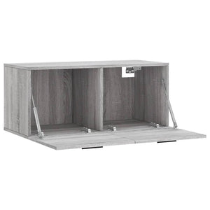 Mobile a Parete Grigio Sonoma 80x36,5x35cm in Legno Multistrato 830098