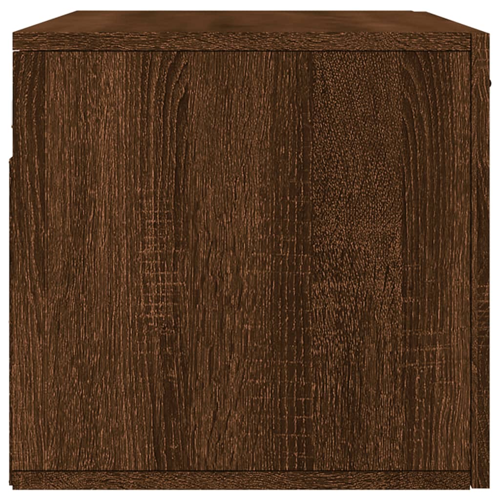 Mobile a Parete Rovere Marrone 80x36,5x35 cm Legno Multistrato 830099